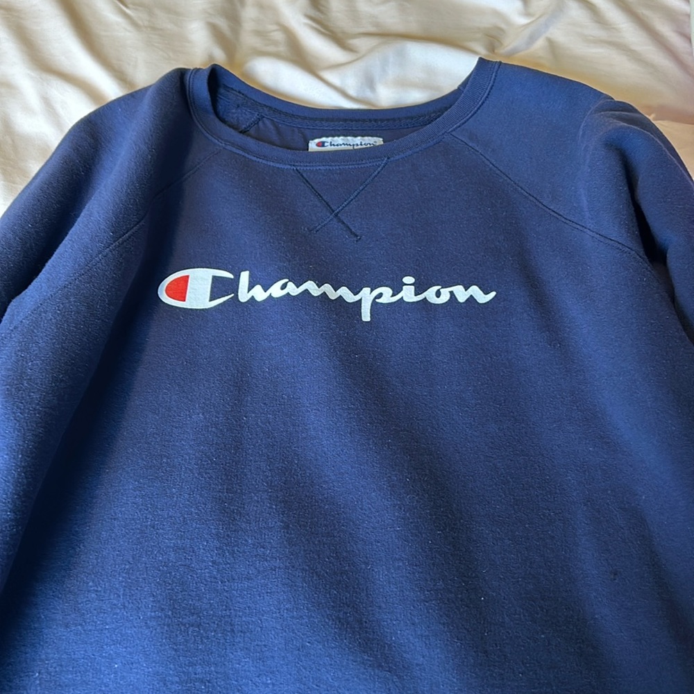 Navy Champion Sweatshirt